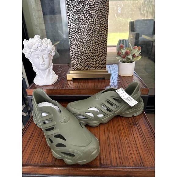 NEW ADIDAS ADIFOAM SUPERNOVA MEN SIZE 8 RARE FOCUS OLIVE SLIP ON RUNNING SHOE - Picture 8 of 9